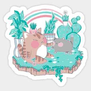 Catnip Island Sticker